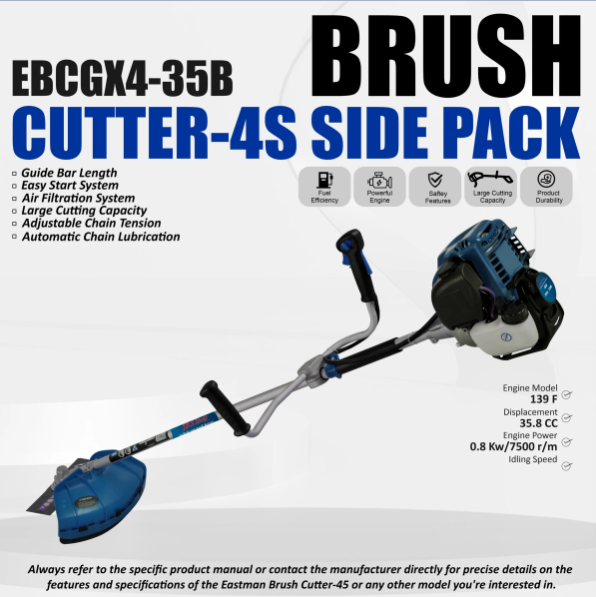 JRSDRIVE EBCGX4-35ES Side Pack Trimmer with High-Efficiency 4S Engine 2
