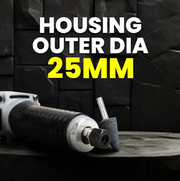 JRSDRIVE 450W Industrial Die Grinder | 25mm Housing Outer Dia | 25000 RPM No-Load Speed | 1.9kg 5