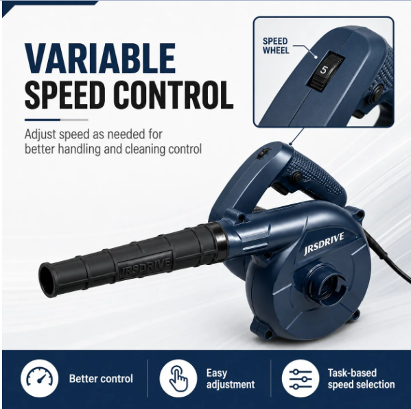 JRSDRIVE EEB-040N Heavy-Duty Electric Blower - Powerful 600W Motor for Rapid Cleaning & Dust Removal 2
