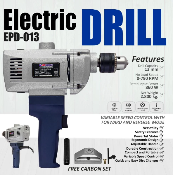 JRSDRIVE Electric Drill Machine ,Capacity 13mm EPD-013 3