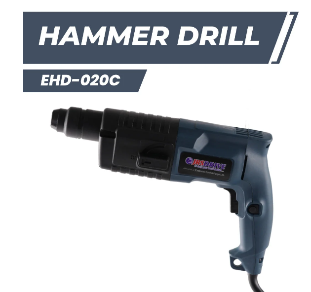 JRSDRIVE 500W Hammer Drill 20mm 1200 RPM – Concrete & Brick Drilling Machine, EHD-020C 5