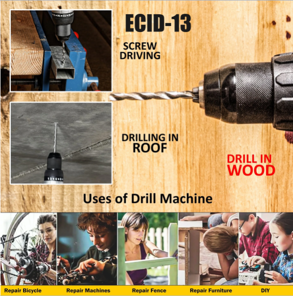 JRSDRIVE Brushless impact Drill Machine - 13mm ECID-13 2
