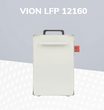 12.8V | 100Ah | 1280Wh lithium-ion battery designed for residential backup. 4