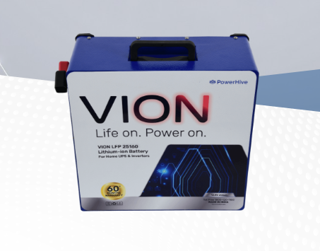 25.6V | 100Ah | 2560Wh lithium-ion battery designed for higher load systems and advanced residential applications. 4