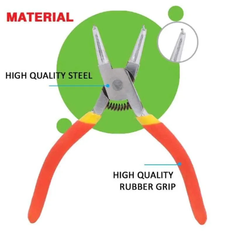 Forgesy 7 inch External Straight Nose Circlip Plier, FORGESY318 2