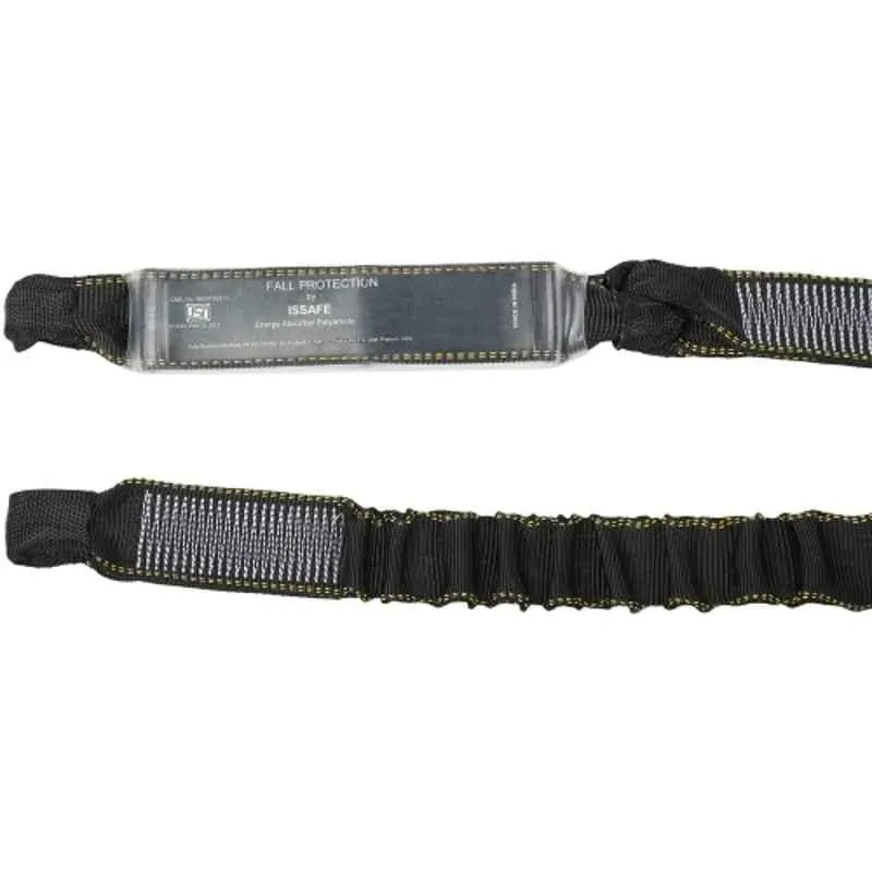 ISSAFE 2m 44mm Polyester Shock Absorbing Lanyard with Energy Absorber & Both Side Loops ISF-61 2