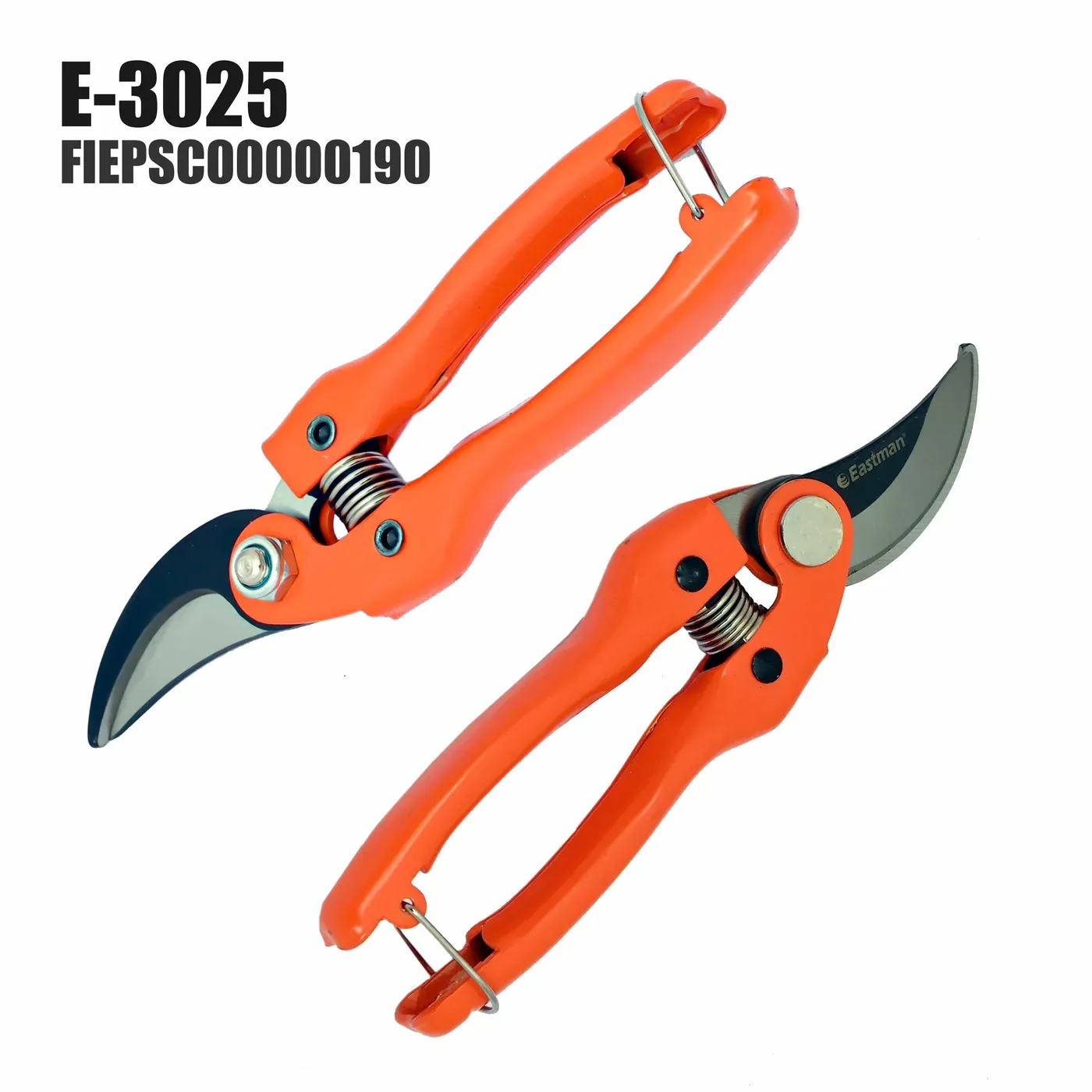Eastman E-3025 190mm Stainless Steel Pruning Shears with Safety Lock(pack of 12) 3