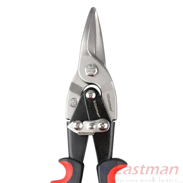 Eastman Professional 250MM Aviation Snips E-2254 | CRV Steel Blade | HRC 56-60 Edge Hardness | 1mm Cutting Capacity | Heavy Duty Double Colour Sleeve Handle(pack of 6) 2