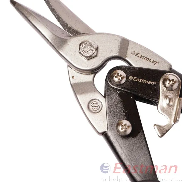 Eastman Professional 250MM Aviation Snips E-2254 | CRV Steel Blade | HRC 56-60 Edge Hardness | 1mm Cutting Capacity | Heavy Duty Double Colour Sleeve Handle(pack of 6) 3