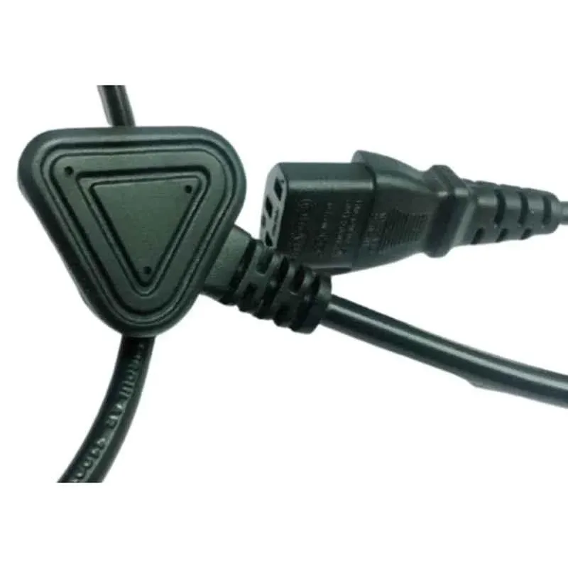 Black Cord 3m Black Power Cable (Pack of 10) 2