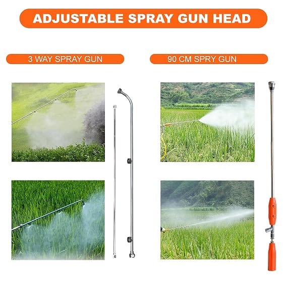 Neptune Simplify Farming NF-767 4-Stroke Knapsack Power Sprayer | 31CC Petrol Engine | 25-Litre Tank Capacity | Includes 2 Types Spray Guns | Perfect for Agricultural & Garden Spraying 5
