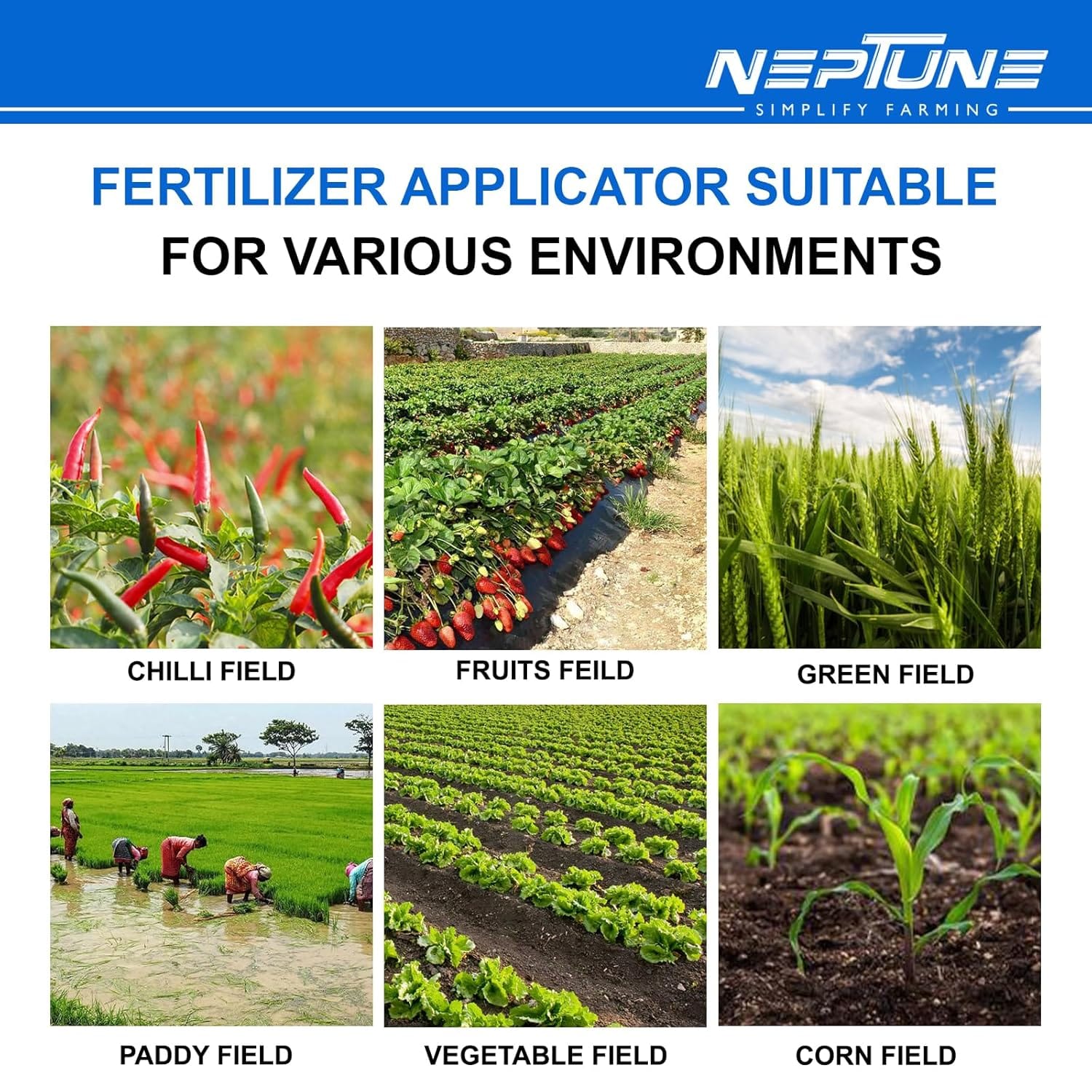 Neptune Simplify Farming Backpack Manual Agricultural Double Head Fertilizer Dispenser | Durable,Ergonomic Design with 20L Tank & Comfortable Handle | Ideal for Vegetable, Trees,Garden Plant Soil Care 5