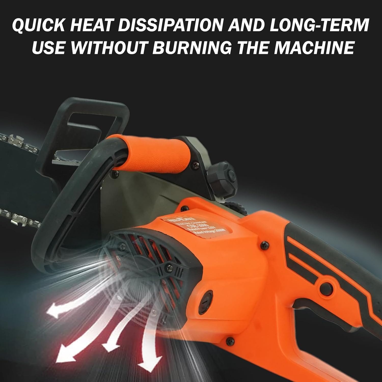 Neptune Simplify Farming Electric Chain Saw 2600W Copper Motor | 16" Guide Bar | 4800 RPM | Automatic Oiler | Heavy Duty for Tree Cutting, Landscaping, Agriculture, Forestry, and Rescue Operations 5