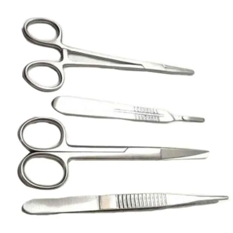 Forgesy Needle Holder, BP Handle, Dressing Scissor & Dissecting Forceps Surgical Set, FORGESY138 2