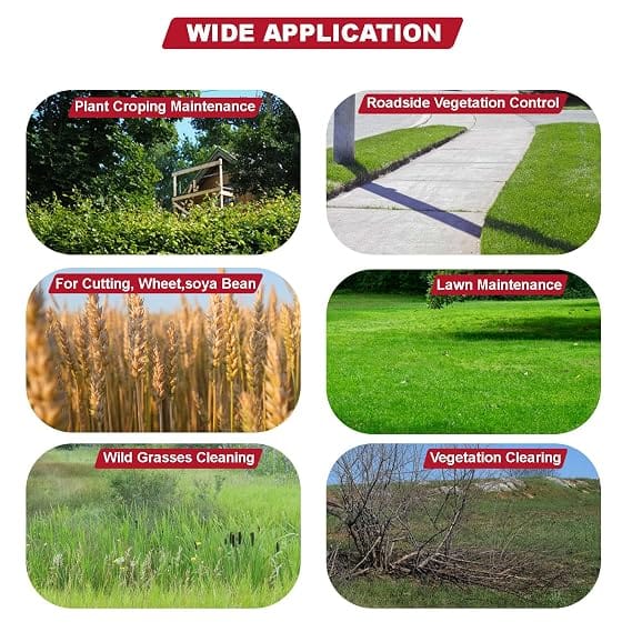 Neptune Simplify Farming BC-360 Backpack Brush Cutter | Powerful 4 Stroke Advanced Technology 35 CC Petrol Engine | Ideal Grass Trimming Machine for Weed, Agriculture, Garden, Lawn, Yard Cutting 3