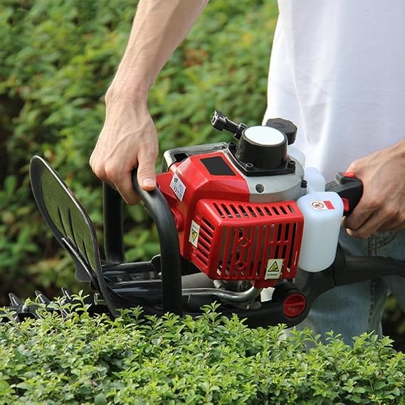 Neptune Simplify Farming HT-600 Hedge Trimmer | Powerful 2 Stroke, 26CC Petrol Engine, 24" Dual Serrated Blade, 7500 RPM, 1" Cutting Diameter with Anti-Vibration System | Ideal for Gardening Styling 5