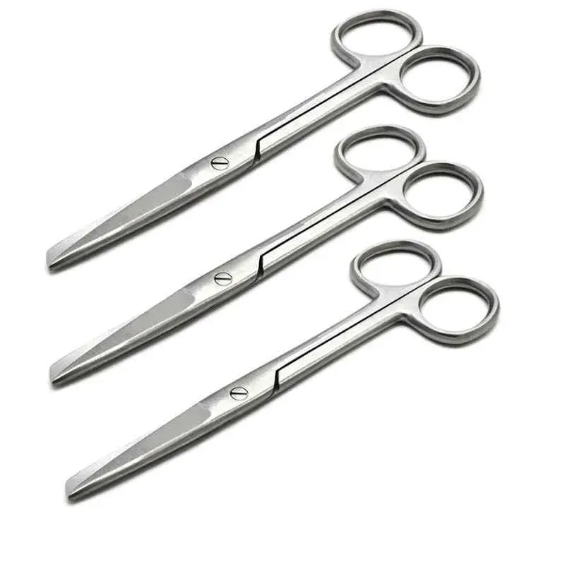 Forgesy 3 Pcs 6 inch Stainless Steel Tissue Surgical Dressing Scissors Set, GSS102 3