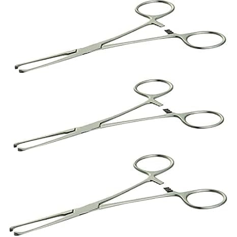 Forgesy 6 inch Stainless Steel Alice Tissue Forceps, FORGESY177 (Pack of 3) 2