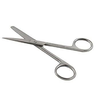 Forgesy 2 Pcs 8 inch Stainless Steel Straight & Blunt Dressing Surgical Scissor Set, GSS098 3