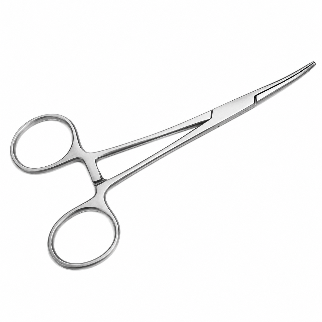 Forgesy 2 Pcs 14cm Stainless Steel Straight & Curved Mosquito Hemostatic Forceps Set 3