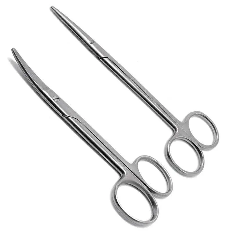 Forgesy 2 Pcs 8 inch Stainless Steel Straight & Curved Metzenbaum Scissor Set, SUNX92 3