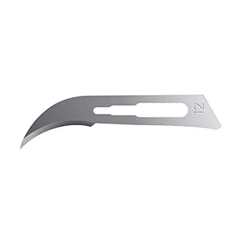Forgesy High Carbon Steel Surgical Scalpel Blade, Size: No.12 (Pack of 25), SUNX37 2