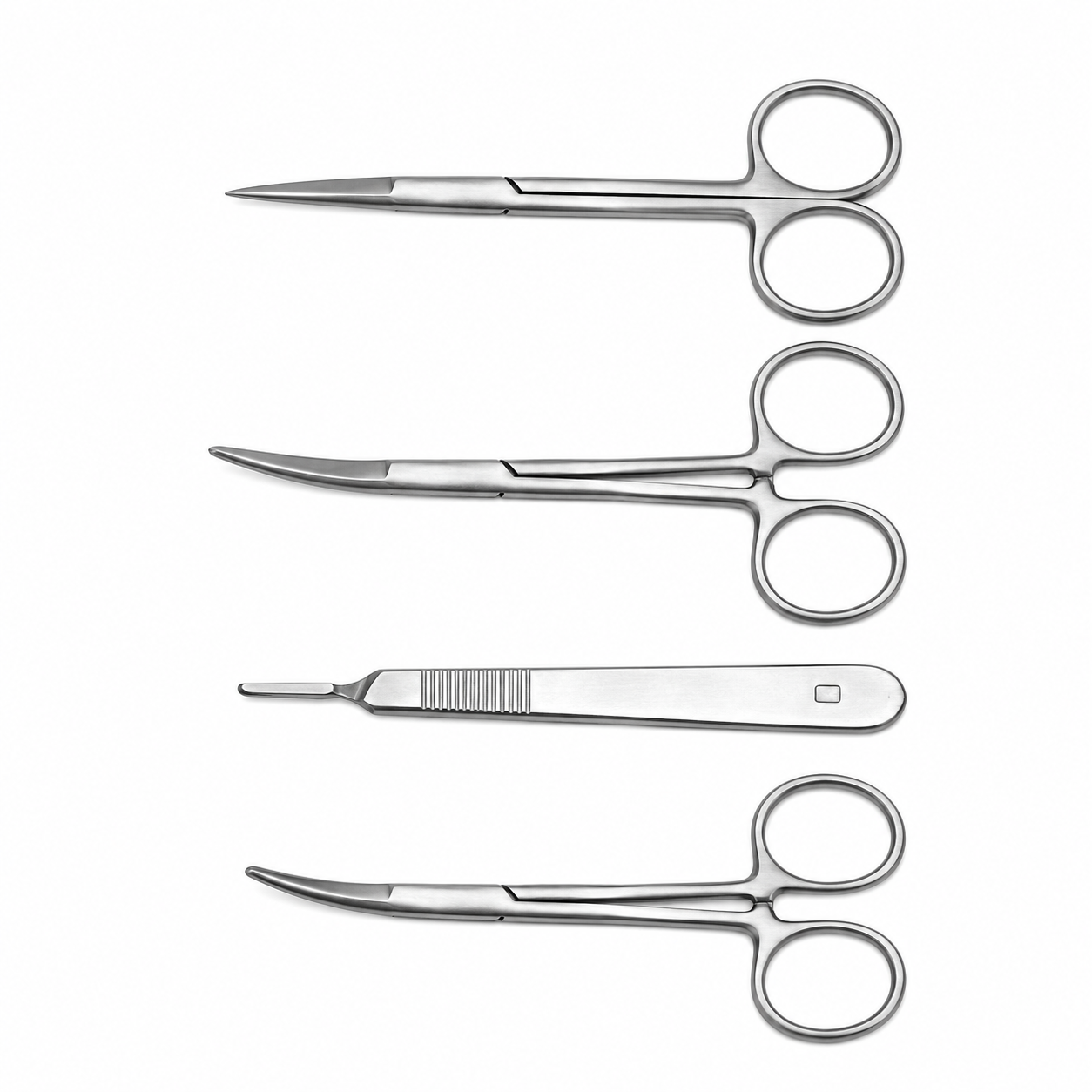 Forgesy 4 Pcs Stainless Steel Surgical Set, SUNX12 4