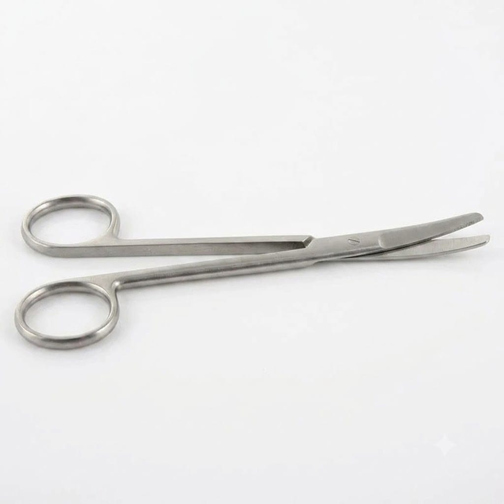 Forgesy 5 inch Stainless Steel Curved Baby Metzenbaum Scissor, X96 (Pack of 2) 2
