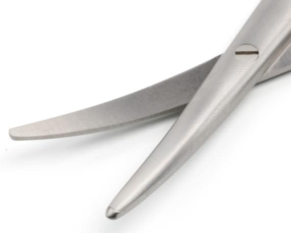 Forgesy 5 inch Stainless Steel Curved Baby Metzenbaum Scissor, X96 (Pack of 2) 4