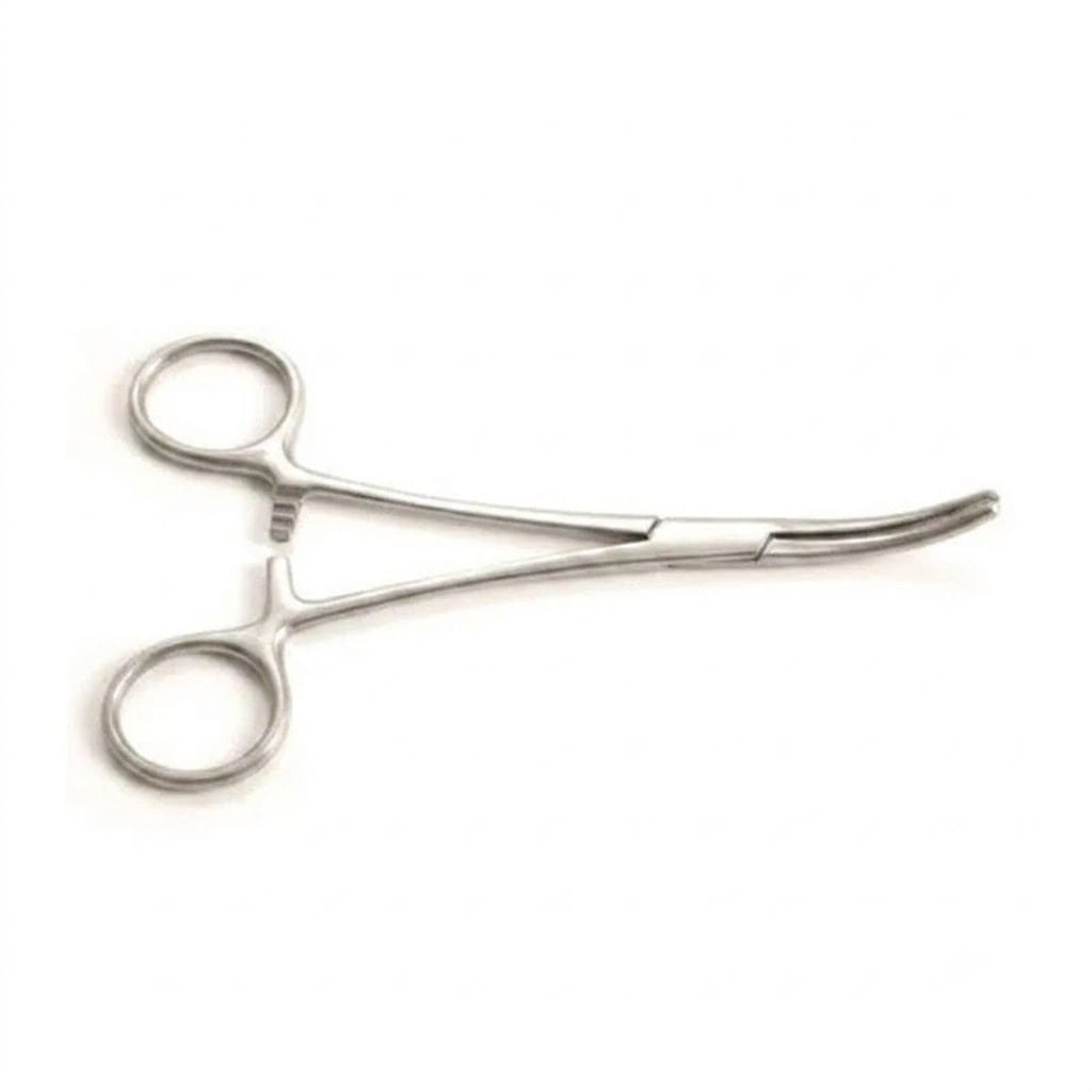 Forgesy 8 inch Stainless Steel Kocher Hemostat Curved Forceps, X54 (Pack of 5) 4