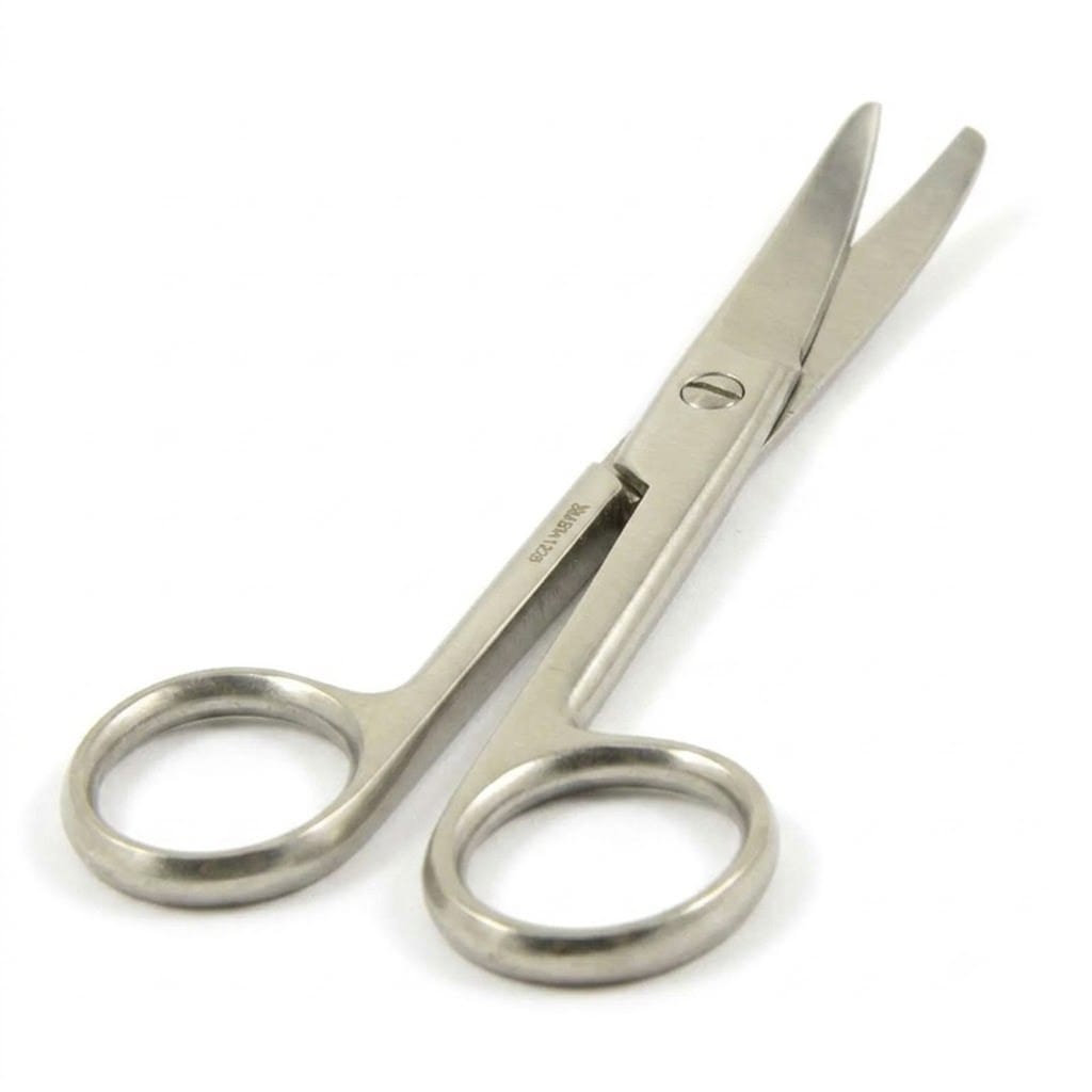 Forgesy NEO35 5 inch Silver Stainless Steel Blunt Sharp Curved Dressing Scissor 3