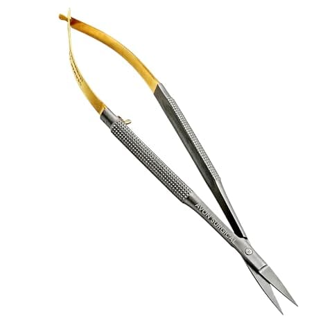 Forgesy GSS82 8 inch Tungsten Carbide Curved Castroviejo Micro Scissor 3