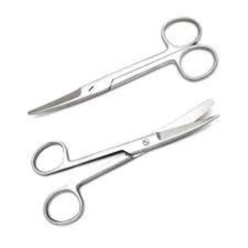 Forgesy 2 Pcs 6 inch Surgical Straight & Curved Sharp/Blunt Dressing Scissor Set, X64 3