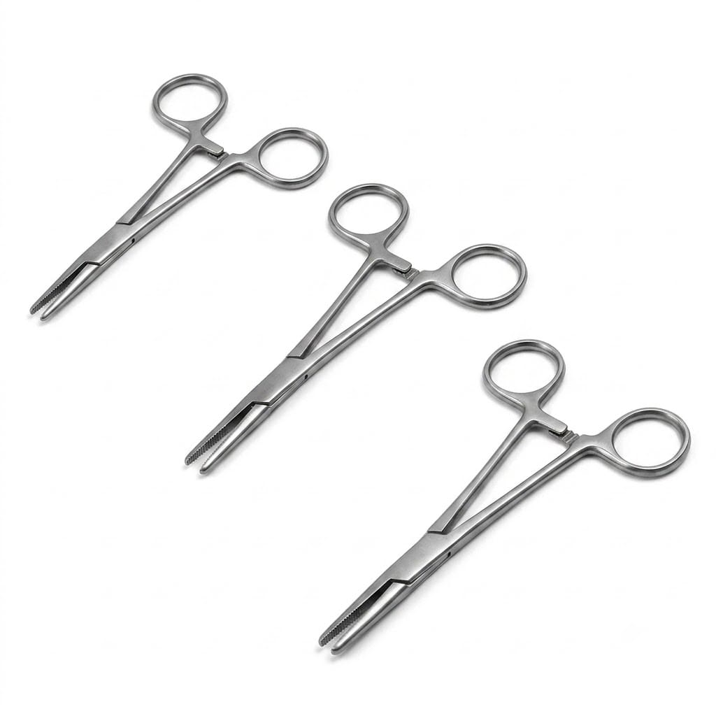 Forgesy 3 Pcs Stainless Steel Artery Forceps Set, GSS104 2