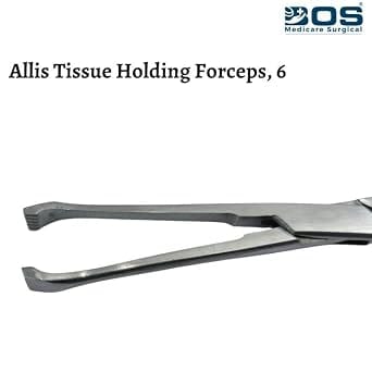 Forgesy 6 inch Stainless Steel Allis Tissue Forceps & 6 inch Babcock Tissue Holding Forceps Set, GSS097 2