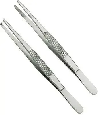 Forgesy GSS60 2 Pcs 5 inch Toothed & Non-Toothed Thumb Dissecting Forceps Set 2