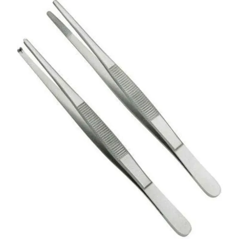Forgesy GSS60 2 Pcs 5 inch Toothed & Non-Toothed Thumb Dissecting Forceps Set 3
