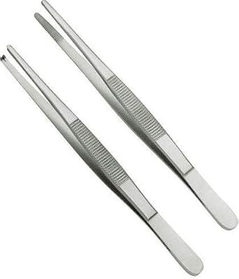 Forgesy GSS60 2 Pcs 5 inch Toothed & Non-Toothed Thumb Dissecting Forceps Set 4