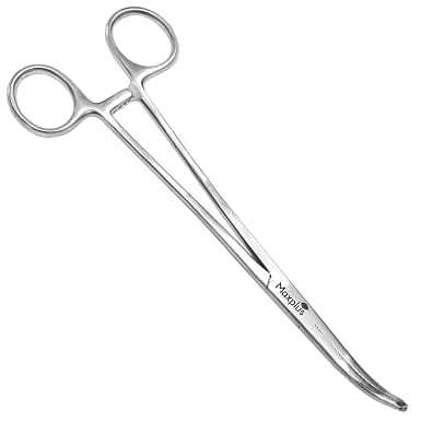 Forgesy Stainless Steel Curved Hemostat Locking Clamp, X53 (Pack of 2) 2