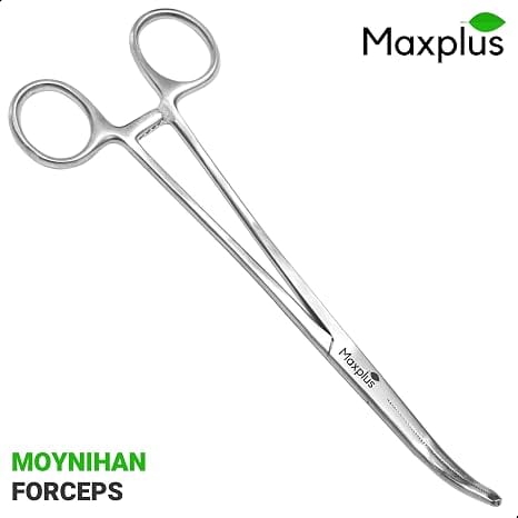 Forgesy Stainless Steel Curved Hemostat Locking Clamp, X53 (Pack of 2) 3