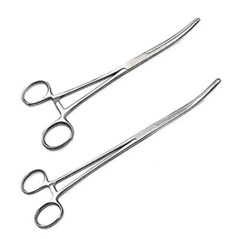 Forgesy Stainless Steel Curved Hemostat Locking Clamp, X53 (Pack of 2) 4