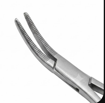 Forgesy 6 inch Stainless Steel Straight & Curved Needle Holder, X120 2