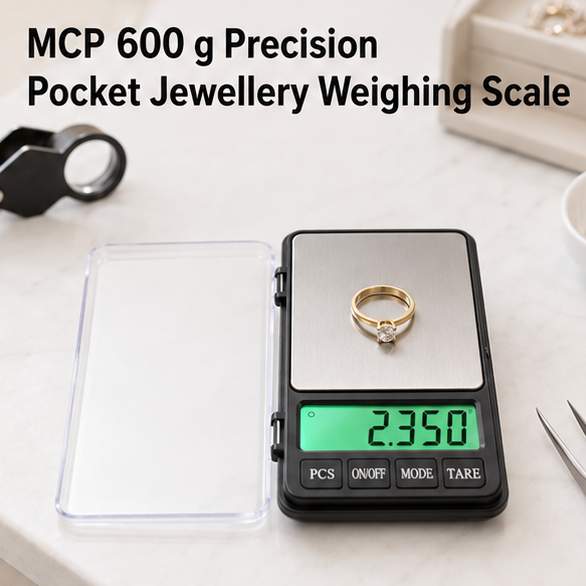 MCP Precision Electronic Digital , Pocket, Jewellery Weighing Scale Machine 600 GMS , (Black)(MCP Precision Electronic Digital , Pocket Jewellery Weighing Scale Machine 600 GMS , (Black)) 2