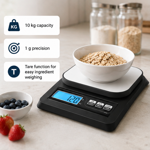 MCP Digital Weighing Machine For Kitchen , Electronic Food Weight Scale Upto 10 Kg (mcp-sf413) 4