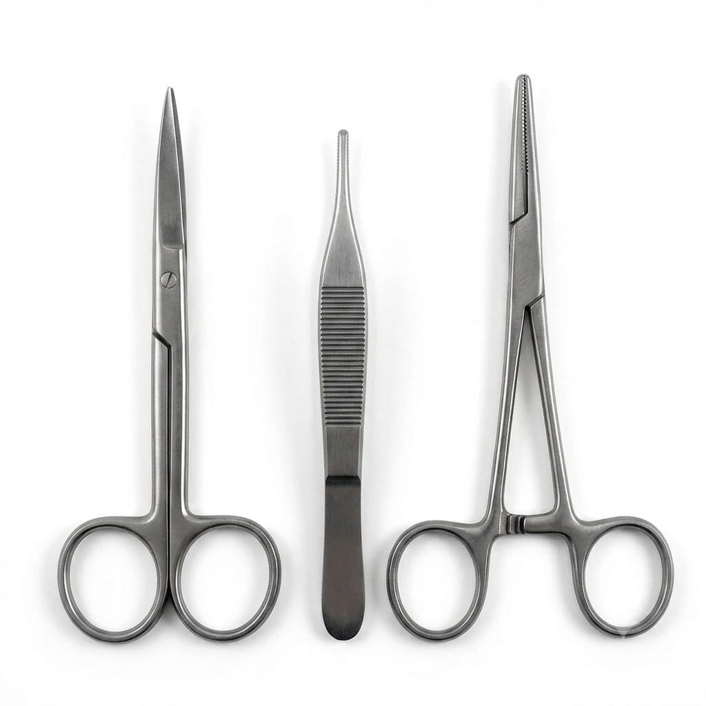 Forgesy 3 Pcs Stainless Steel Suturing Set, SUNX14 3