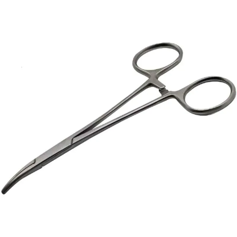 Forgesy 6 inch Stainless Steel Straight & Curved Hemostat Forceps, FORGESY213 (Pack of 2) 2