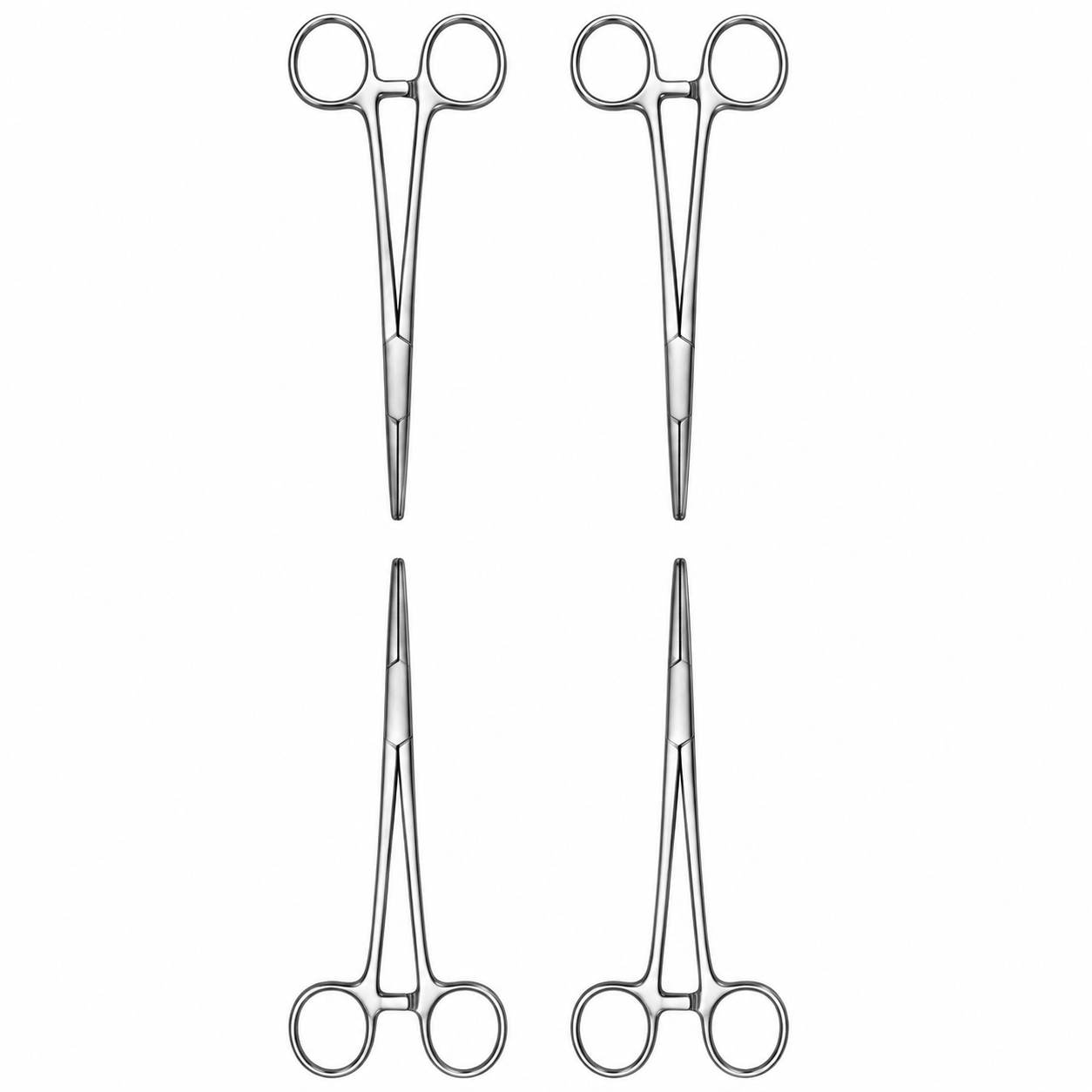 Forgesy 6.5 inch Stainless Steel Hegar Needle Holder, FORGESY224 (Pack of 4) 2