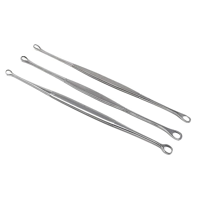 Forgesy Stainless Steel Double Ended Sharp/Blunt Curette, SUNX120 (Pack of 3) 2