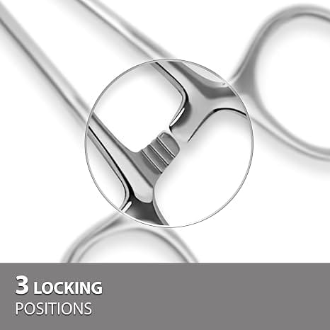 Forgesy 6 inch Stainless Steel Mayo Hegar Needle Holder, SUNX102 (Pack of 10) 3