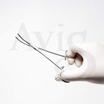 Forgesy 6 inch Stainless Steel Silver Counterfeiting Mosquito Arterial Curved Clamp, FORGESY273 3